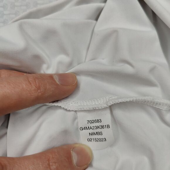 G/Fore Polo Shirt Mens Large Golf Performance Short Sleeve White (Read Desc) - Picture 8 of 10